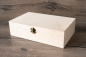 Preview: Holzbox No.53 aus Birkenholz mit Klappdeckel und optionalem USB Fach für Bilder und USB Stick