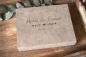 Preview: Holzbox No.113 mit Deckel aus Kunstleder antik individuell | Gravur oder UV-Druck
