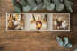Preview: Leinen-Triplex – 3 Bilder