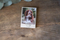 Preview: Foto-Magnet aus Birkenholz mit Hundefoto und Namen "Amy", 5x7 cm, UV-Druck und Lasergravur
