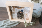 Preview: Holzbild mit hochwertigem Fotodruck im massiven Eschenholzrahmen – personalisiertes Geschenk und Dekoration