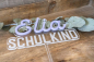Preview: Cake Topper Schulkind Nahaufnahme – Detailansicht Acrylschrift