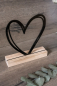 Preview: Geldgeschenk Herz mit Holzsockel & Gravur  –  personalisierbar