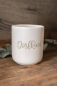 Preview: Keramikbecher mit Wunschtext in Handlettering Schriftart
