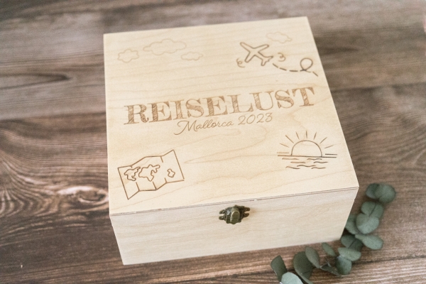 Holzbox "Reiselust"