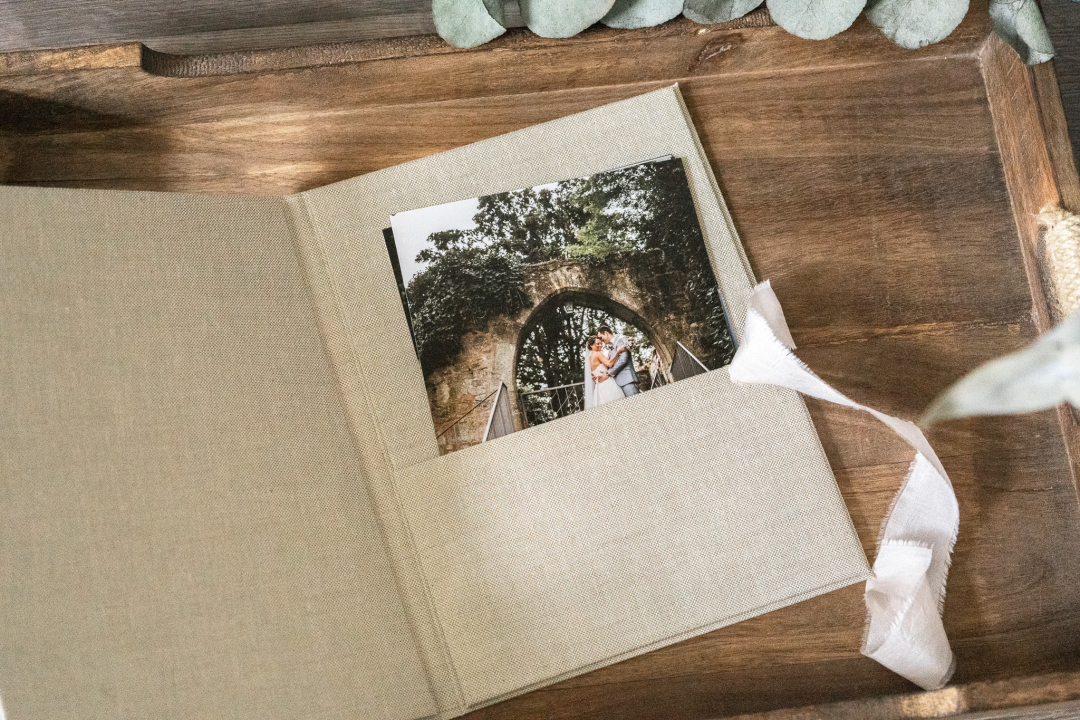 Preview: Leinen-Fotomappe mit UV-Druck – eigene Datei hochladen
