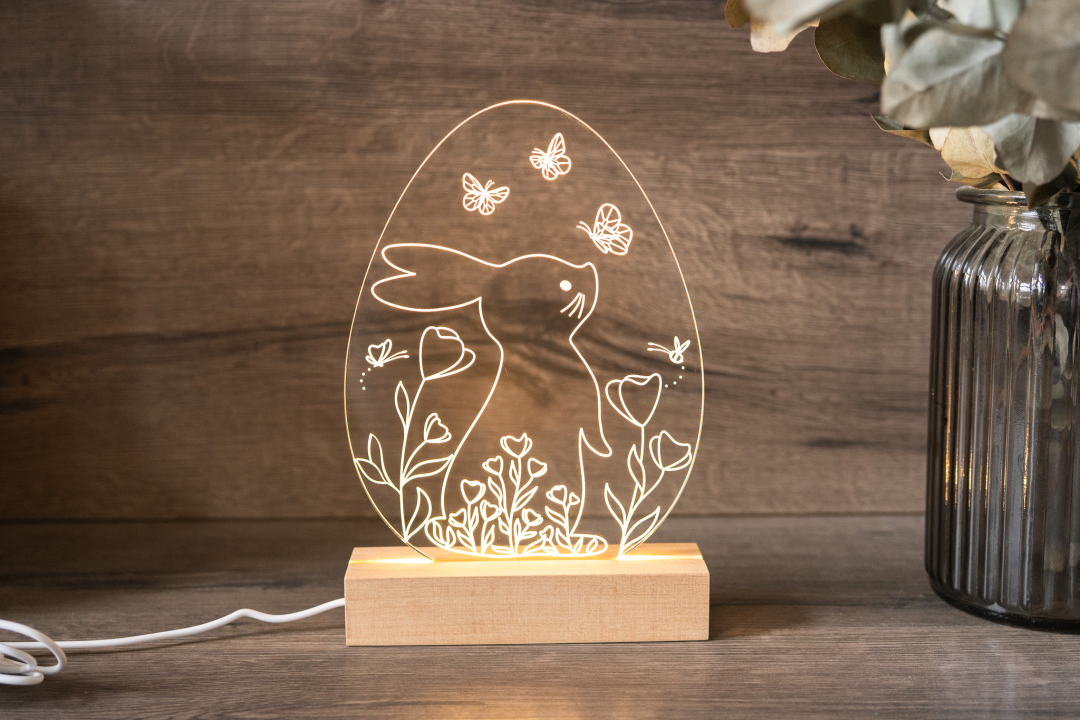 Preview: Lampe / Nachtlicht Hase im Ei