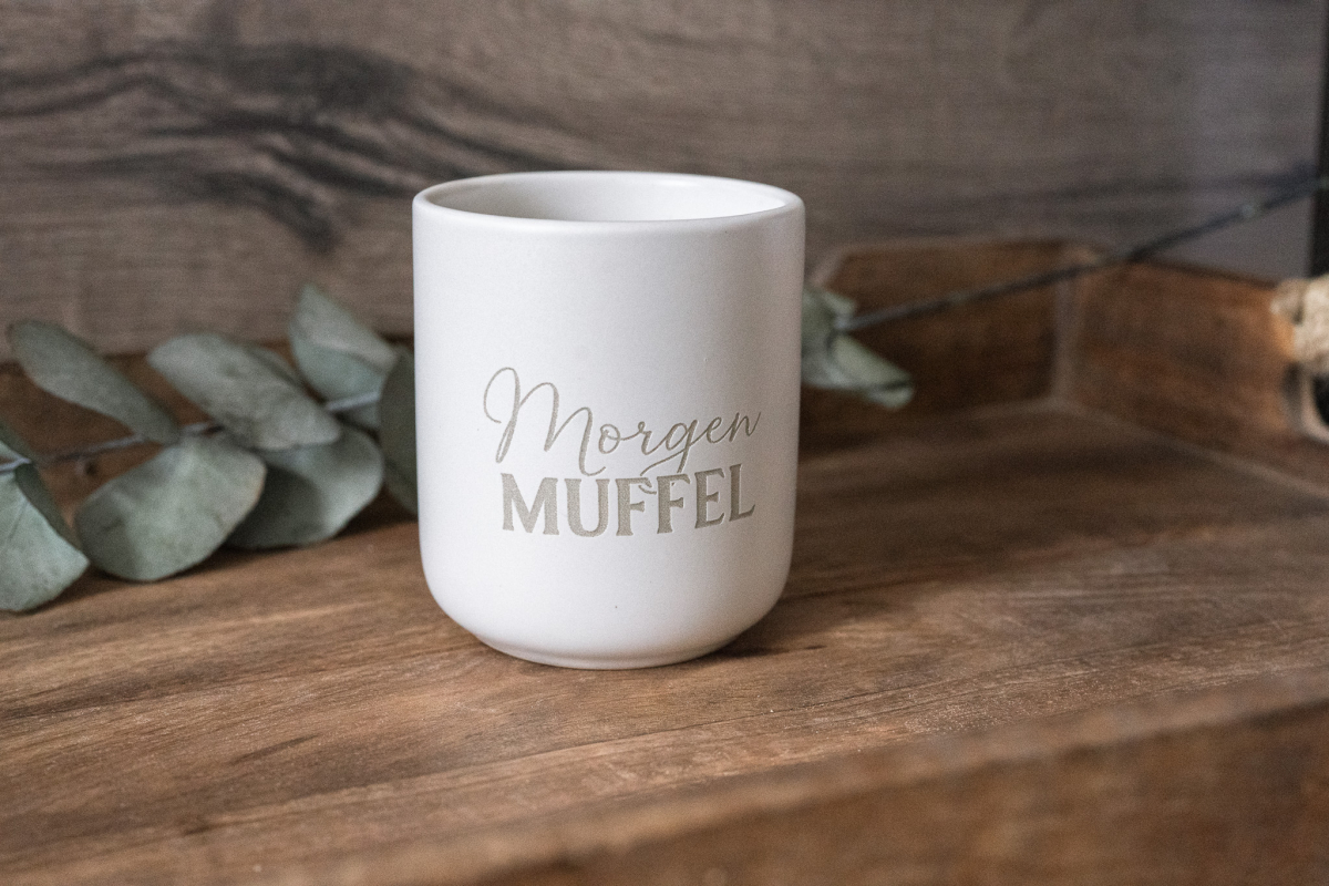 Preview: Keramikbecher „Morgenmuffel“