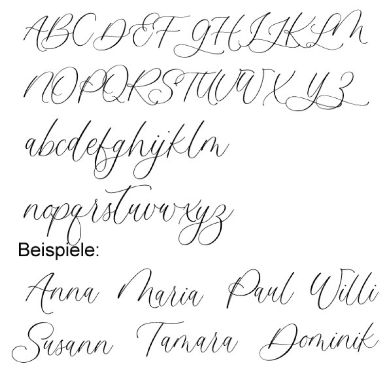 Keramikbecher mit Wunschtext in Schreibschrift