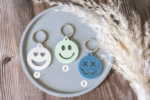 Schlüsselanhänger Smiley