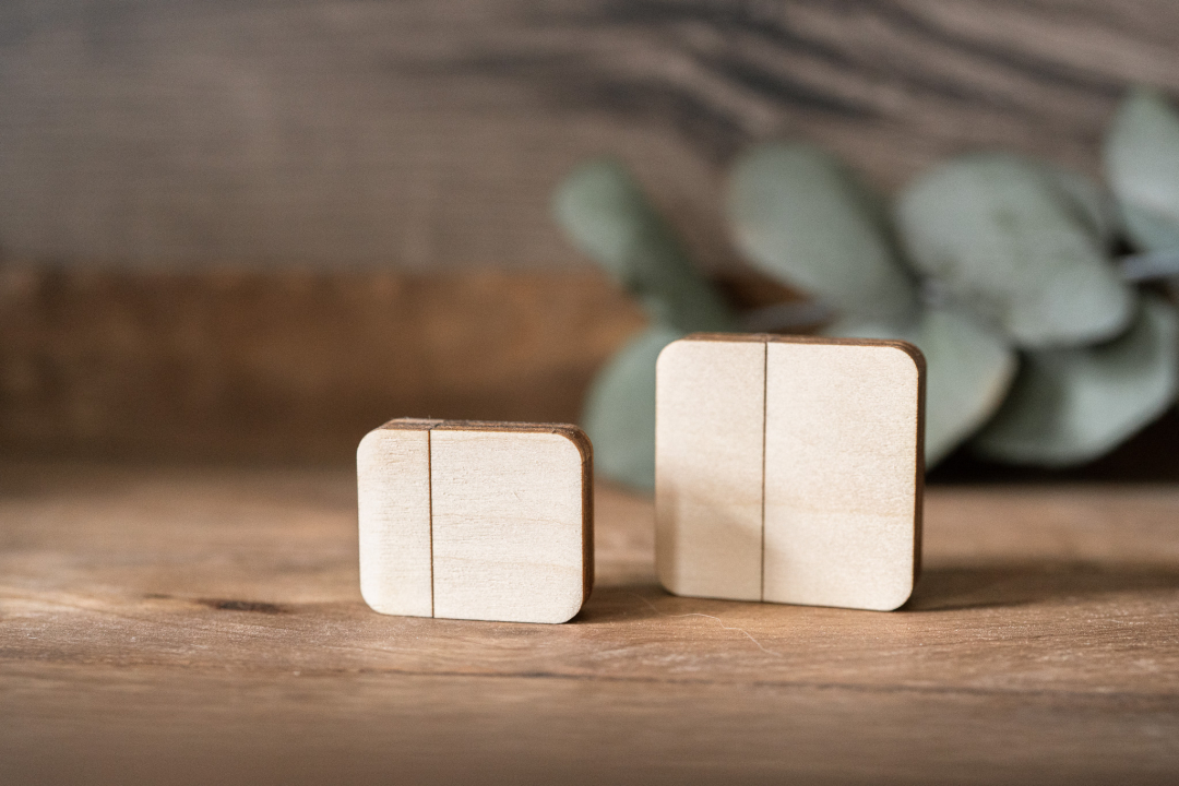 Personalisierter Holz USB-Stick Mini (USB-C) mit Gravur