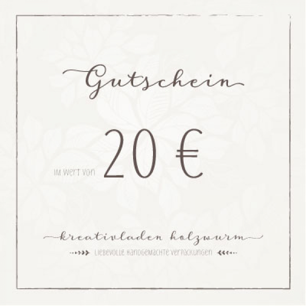 Gutschein Wert 20€