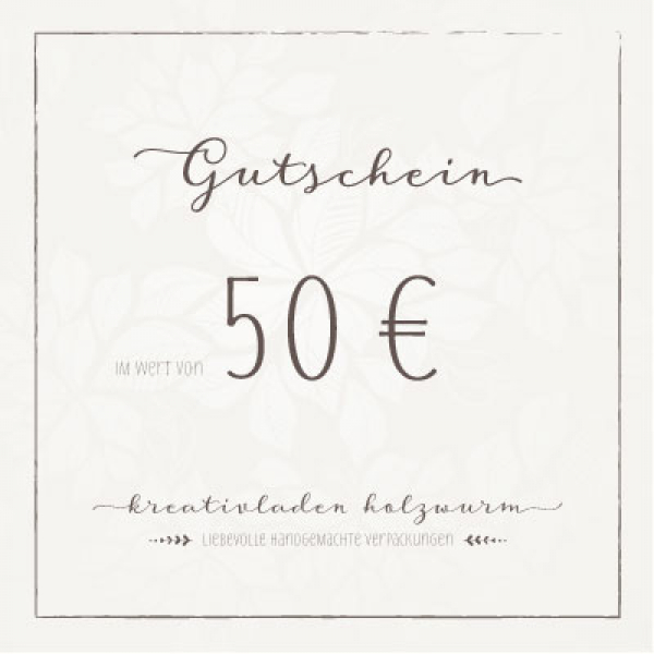 Gutschein Wert 50€