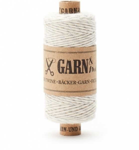Bäcker Garn - silber naturweiß