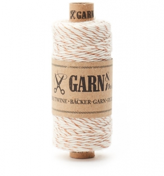 Bäcker Garn - kupfer naturweiß