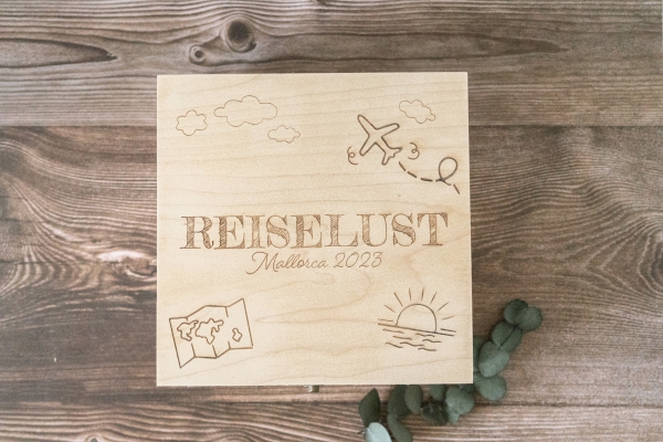 Holzbox "Reiselust"
