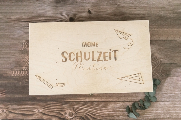Holzbox "Meine Schulzeit"