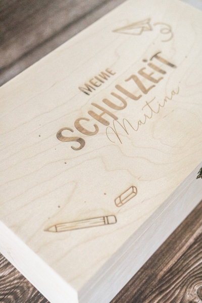 Holzbox "Meine Schulzeit"
