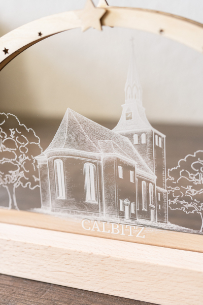 Schwibbogen Calbitz Kirche