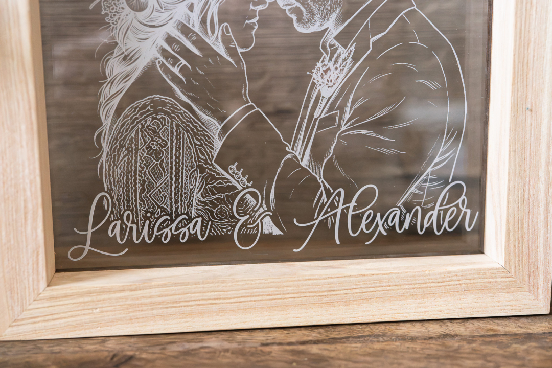 LED Bilderrahmen mit Foto personalisiert