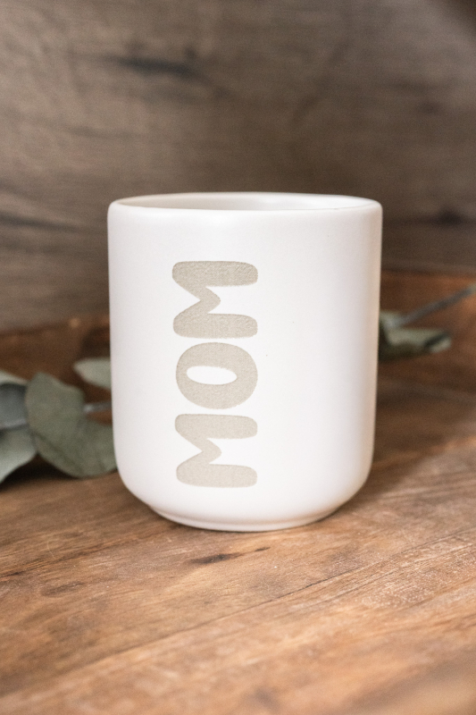 Keramikbecher mit Wunschtext